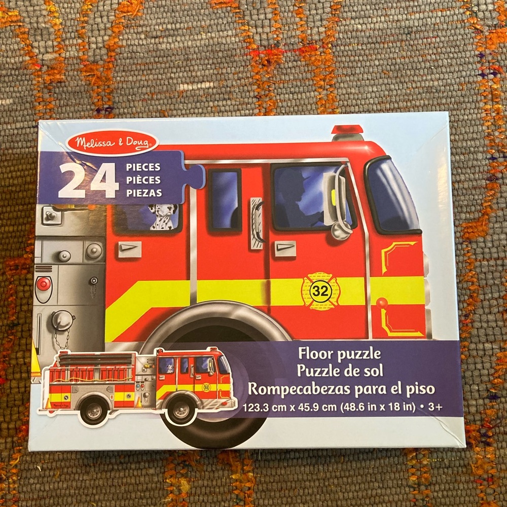 Melissa & Doug Fire Truck Floor Puzzle - 24 pieces